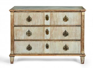 Gustavian commode, original paint, Swedish c1780.