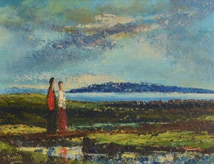 Dan O'Neill - Two Figures in a Seascape (1,000-1,500