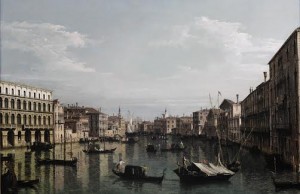 BERNARDO BELLOTTO (Venice 1722–1780 Warsaw) Venice, a view of the Grand Canal looking south from the Palazzo Foscari and Palazzo Morolin towards the Church of Santa Maria Della Carita, with numerous gondolas and barges (£2.5-3.5 MILLION).