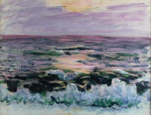 Roderic O'Conor - Waves Breaking on the shore at sunset (30,000-40,000).