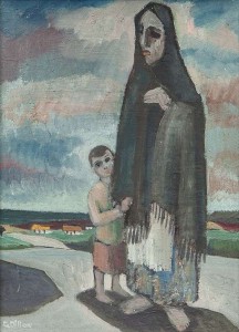 Gerard Dillon (1916 - 1971) Aran Woman and Child (6,000-8,000).