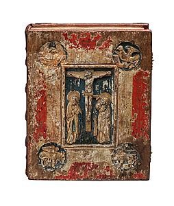 The Liesborn Gospels - In Latin, decorated manuscript on parchment Northwestern Germany (Liesborn Abbey?), c. 980-1000 In a fifteenth-century “treasure” binding at Les Enluminures.
