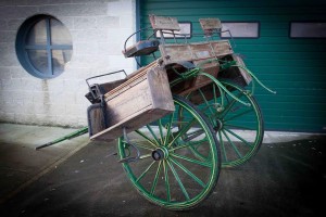 A RARE OLD IRISH JAUNTING CAB