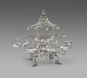 Thomas Pitts - Pagoda Epergne centrepiece at  Koopman Rare Art.