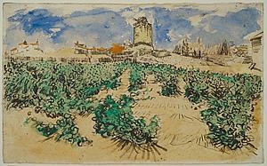 Vincent van Gogh - Le Moulin d’Alphonse Daudet à Fontvieille - at Dickinson.
