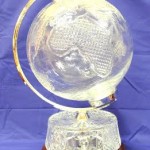 A 21 inch high Waterford Crystal globe.