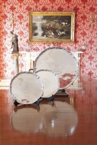 A suite of three Irish George III silver salvers, Dublin 1782 (12,000-16,000)