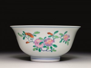 A rare doucai Sanduo bowl, Youngzheng