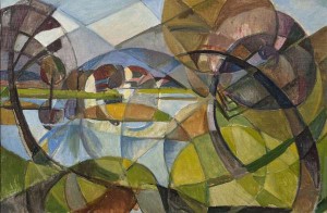 Mary Swanzy HRHA (1882-1978)Cubist Landscape (8,000-12,000).