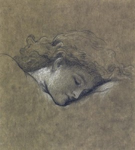 FREDERIC, LORD LEIGHTON, P.R.A., R.W.S 1830-1896 STUDY FOR FLAMING JUNE Coiurtesy Sotheby's