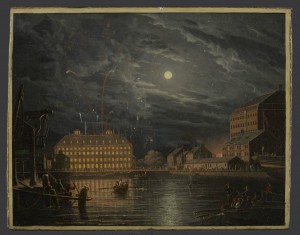Robert Salmon, Maverick House, Boston, Illuminated on 13th November 1837 in Honour of the Whig Victories in New York at John Mitchell
