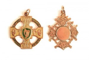 GAA Football. "Virtual Championship of All Ireland" 1895 and Leinster Championship 1895 gold medals (5,000-7,000).