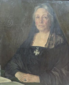 This half length portrait of Lady Gregory by Sir Gerald Festus Kelly sold for  15,000 at hammer over a top estimate of 12,000