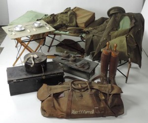 An exceptionally complete set of personal belongings of Major E.F. Farrell of Co. Meath