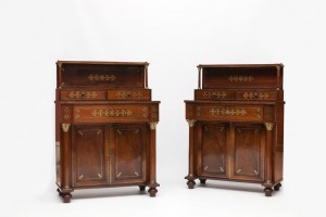 A pair of chiffoniers
