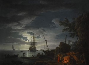 Claude Joseph Vernet Moonlit Seascape