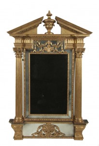 AN IRISH GEORGE II GILTWOOD PIER MIRROR, mid 18th century, by John and Francis Booker (40,000-50,000)