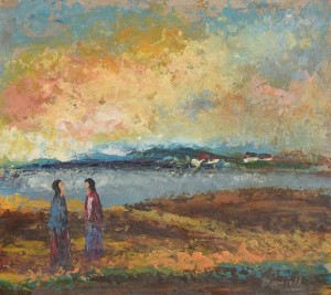 Daniel O'Neill (1920-1974) Two Figures in Landscape (1,200-1,800).