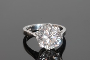 A five carat diamond solitaire at O'Reilly's.