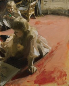 Anders Zorn - A Portrait of the daughters of Ramón Subercaseaux