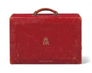 Red leather Prime Ministerial Dispatch Box (£3,000-£5,000).
