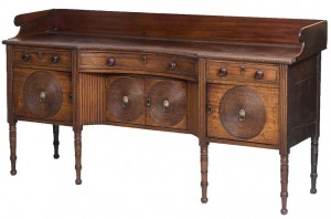  This George IV sideboard is estimated at just 700-1,100).