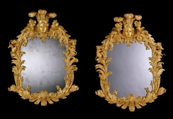 Ronald Phillips will bring a pair of English mirrors c1735. They were originally intended for the hunting lodge of the Earl of Harrington in Richmond. Each mirror tells the story from Ovid's Metamorphosis