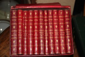 A boxed set of the works of Alfred Lord Tennyson