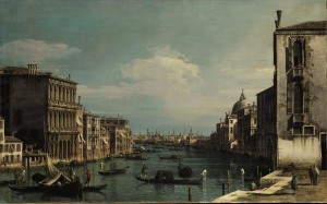 Bernardo Bellotto - Venice, the Grand Canal looking east from the Campo di San Vio