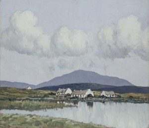 Paul Henry (1877-1958) - Connemara Village.