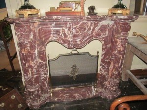 Rouge marble fire surround (1,000-1,500)
