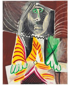 Pablo Picasso (1881-1973) Homme assis ($12-18 million). Courtesy Christie's Images Ltd, 2016