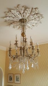 A French 19th century brass chandelier (1,000-2,000)