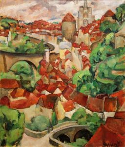 Mary Swanzy - A view of Semur en Auxois (30,000-50,000)