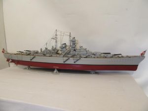 One of five large ships models