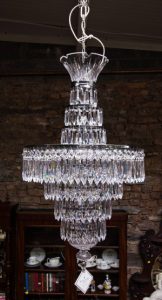 LARGE WATERFORD CRYSTAL CHANDELIER "ETOILE" 41" HIGH (6,000-9,000)