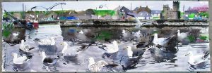 ‘Gulls in Slade Harbour, Co. Wexford’,  by John Short