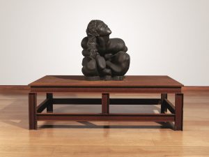 Thomas Schütte, Bronzefrau Nr. 13 (2003) Bronze figure on steel table (£1,200,000-1,800,000)