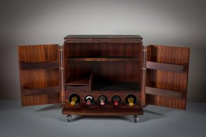 A DANISH ROSEWOOD MOBILE BAR, by CFC Silkeborg, 1960s (400-600)