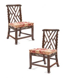 The Lulworth Castle Dragon Chairs will be at the Apter Fredericks stand at TEFAF New York