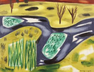 Norah McGuinness HRHA (1901-1980) Waterweeds on the Nore (4,000-6,000)
